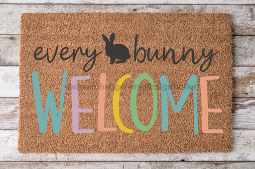 Every Bunny Welcome - Easter - 30x18" Coir Door Mat - DECOE-CM-005 - DecoExchange