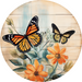 Butterfly Door Hanger, DCO-00848-DH, Sign For Wreath, 18" Round Door Hanger - DecoExchange®