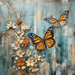 Butterfly Sign Floral Dco-00968 For Wreath 10X10 Metal