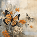 Butterfly Sign Floral Dco-00975 For Wreath 10X10 Metal