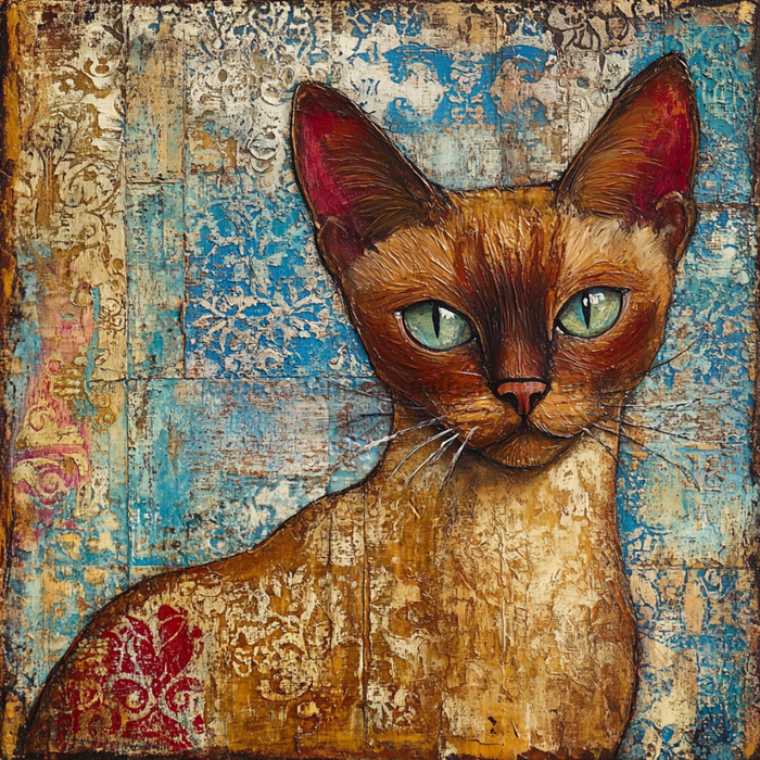 Cat Sign, DCO-13653, Sign For Wreath, 10x10