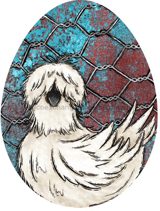 Chicken Door Hanger Decoe-W-693-Dh 22’ Wood