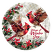 Christmas Cardinals, DCO-102644-D, Sign For Wreath, 18" Door Hanger