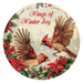 Christmas Cardinals, DCO-102651-D, Sign For Wreath, 18" Door Hanger