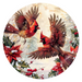 Christmas Cardinals, DCO-102654-D, Sign For Wreath, 18" Door Hanger