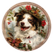 Christmas Dog, DCO-102730-D, Sign For Wreath, 10" Wood Sign
