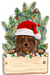 Christmas Dog Sign Wood Sign Door Hanger Decoe-W-447 22