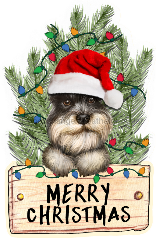 Christmas Dog Sign Wood Sign Door Hanger Decoe-W-455 22