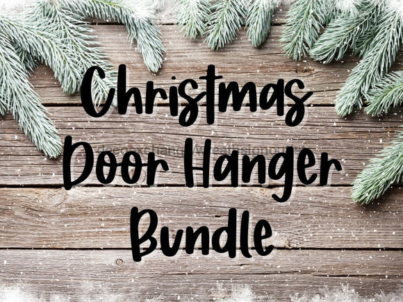 Christmas Door Hanger Bundle - Set Of 10 Wreath Kits Kit