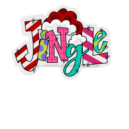 Christmas Jingle Door Hanger Mj-W-00002 22’ Wood