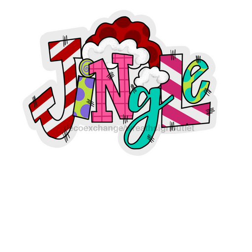 Christmas Jingle Door Hanger Mj-W-00002 22’ Wood
