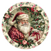 Christmas Santa, DCO-102675, Sign For Wreath, 10" Metal Sign