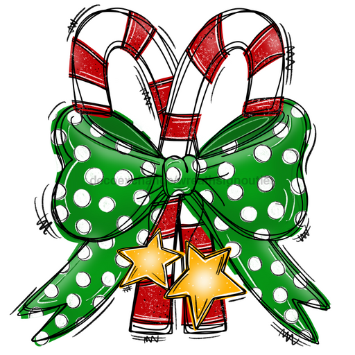 Christmas Sign Candy Cane Door Hanger Wood Sign Decoe-W-227 22