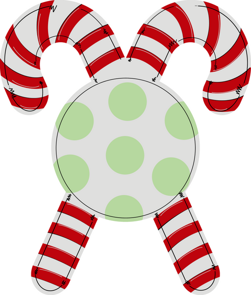 Christmas Sign Candy Cane Door Hanger Wood Sign Decoe-W-262 22