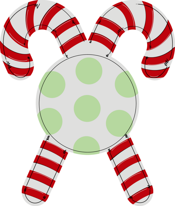 Christmas Sign Candy Cane Door Hanger Wood Sign Decoe-W-262 22