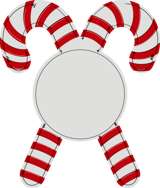 Christmas Sign Candy Cane Door Hanger Wood Sign Decoe-W-263 22