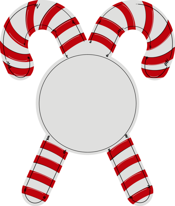 Christmas Sign Candy Cane Door Hanger Wood Sign Decoe-W-263 22