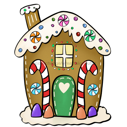 Christmas Sign, Gingerbread House, wood sign, DECOE-W-035 - DecoExchange®