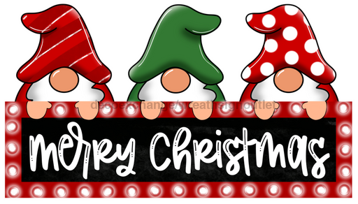 Christmas Sign Gnome Door Hanger Wood Sign Decoe-W-252 22