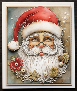 Christmas Sign, Santa Sign, DCO-00187, Sign For Wreath, 8x10" Metal Sign - DecoExchange®