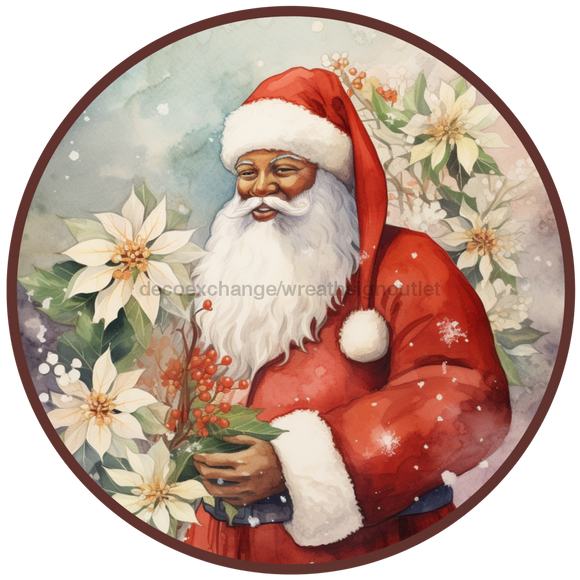 Christmas Sign, Santa Sign, DCO-00534, Sign For Wreath, 10