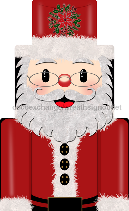 Christmas Sign, Santa Sign, wood sign, DECOE-W-358, 22" Door Hanger - DecoExchange®