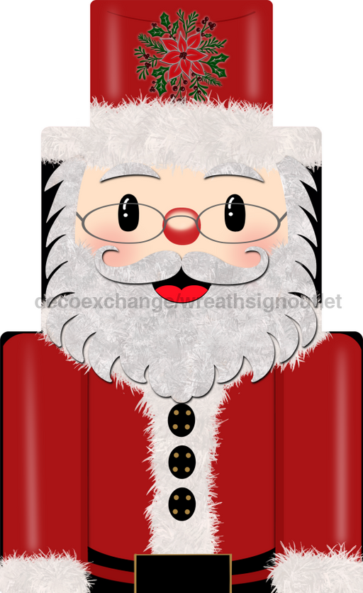 Christmas Sign, Santa Sign, wood sign, DECOE-W-358, 22" Door Hanger - DecoExchange®