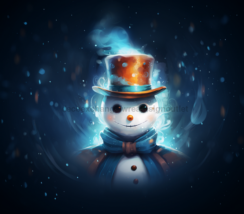 Christmas Sign, Snowman Sign, Christmas, DCO-00240, Sign For Wreath, 10x10" Metal Sign - DecoExchange®