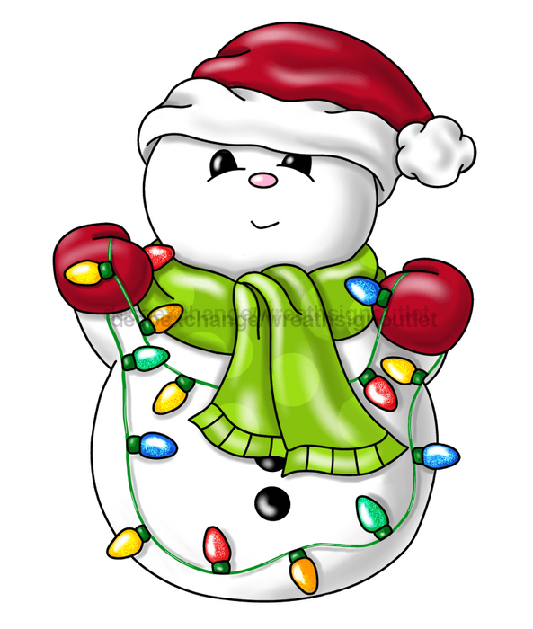 Christmas Sign Snowman Winter Wood Sign Pcd-W-069 11 Wreath 22 Door Hanger