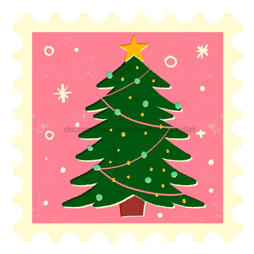 Christmas Sign Stamp Wood Sign Decoe-W-903419 22 Door Hanger