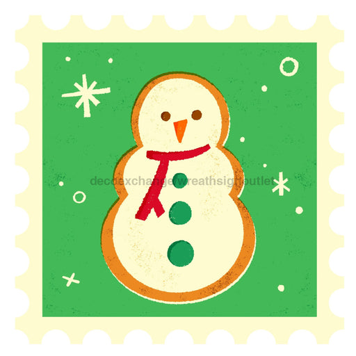 Christmas Sign Stamp Wood Sign Decoe-W-903421 22 Door Hanger