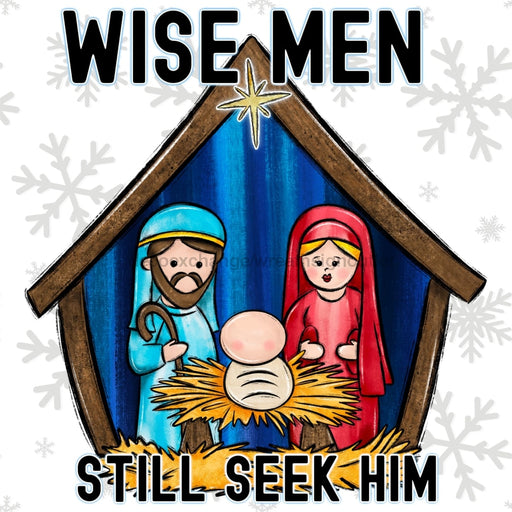 Christmas Sign Wise Men Dco-00814 For Wreath 10X10 Metal