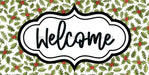 Christmas Welcome Sign Dco-00672 For Wreath 6X12 Metal