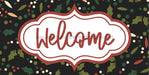 Christmas Welcome Sign Dco-00680 For Wreath 6X12 Metal