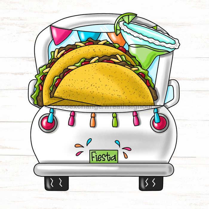 Cinco De Mayo Sign Taco Truck Wood Sign Pcd-W-097 22 Door Hanger