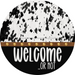 Cow Door Hanger Funny Welcome Dco-01366-Dh 18’ Round Wood