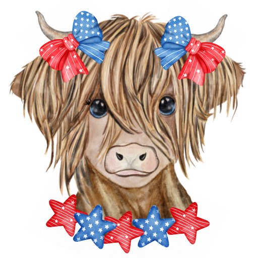 Cow Door Hanger Patriotic Decoe-W-825-Dh 22’ Wood