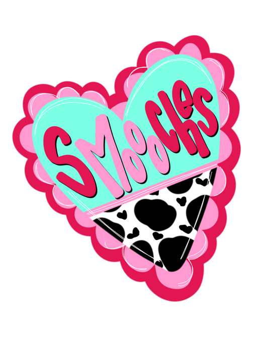 Cow Sign Valentine Wood Sign Door Hanger Decoe-W-496 22