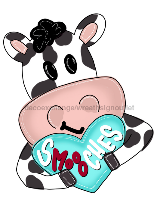 Cow Sign Valentine Wood Sign Door Hanger Decoe-W-499 22