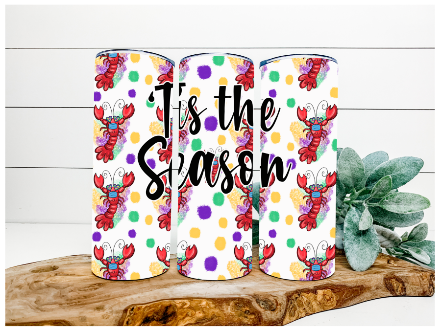 Crawfish Tumbler, Louisiana Tumbler, 20 oz Skinny Tumbler DECOETUMBLER-116 - DecoExchange