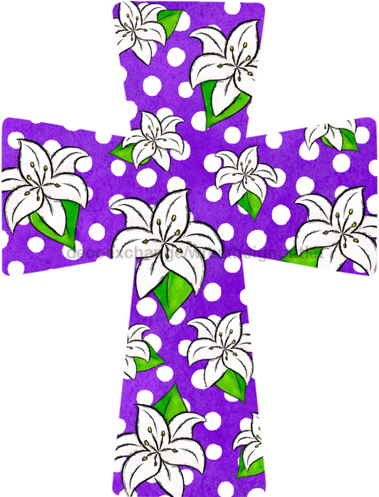 Cross Door Hanger Easter Decoe-W-770-Dh 22’ Wood