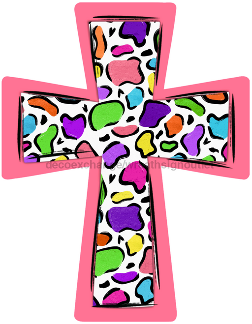 Cross Door Hanger Polka Dot Decoe-W-767-Dh 22’ Wood