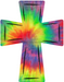 Cross Door Hanger Tye Dye Decoe-W-768-Dh 22’ Wood