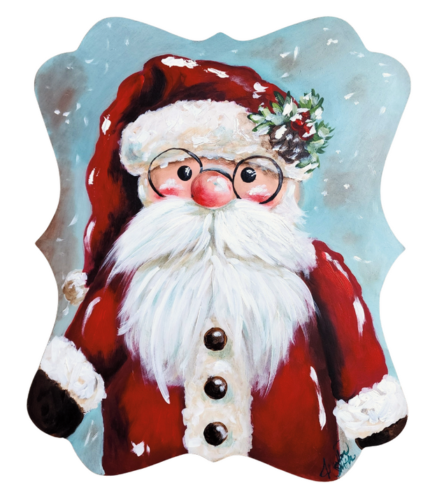 Christmas Door Hanger, Santa wood sign, DD-W-0003-DH, 22" Door Hanger - DecoExchange®
