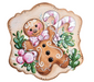 Christmas Door Hanger, Gingerbread wood sign, DD-W-0009-DH, 22" Door Hanger - DecoExchange®