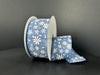 Denim Linen/Tiny Daisies 1.5’’X10Y 41513-09-27 Ribbon