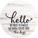 Dog Door Hanger No Need To Knock Dco-01052 Sign For Wreath 18 Round