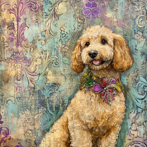 Dog Sign, Doodle Sign, DCO-12978, Sign For Wreath, 10x10" Metal Sign