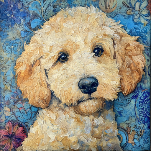 Dog Sign, Doodle Sign, DCO-12986, Sign For Wreath, 10x10" Metal Sign