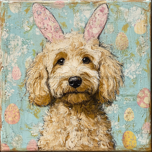 Dog Sign, Doodle Sign, DCO-12994, Sign For Wreath, 10x10" Metal Sign